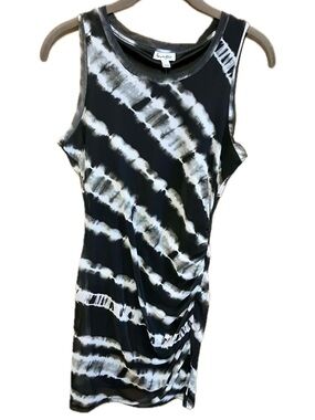 love, fire Black, White & Gray Dress